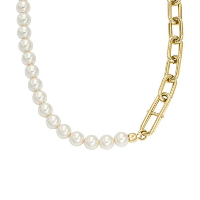 Fossil JF04727-710 Women's Pearl Necklace - 4