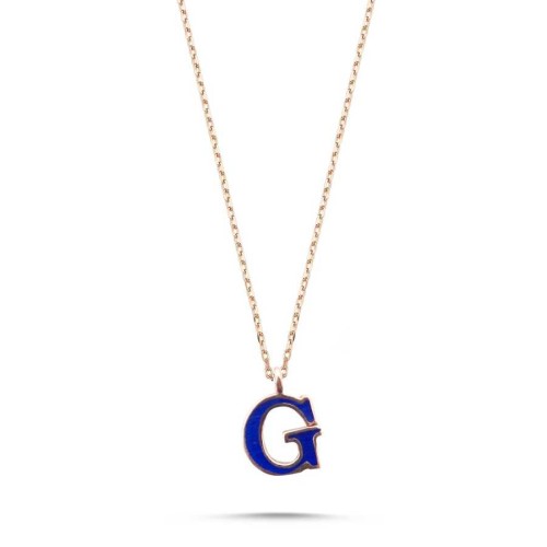 Küçük G Harfi Gümüş Kadın Kolye - CNG Jewels