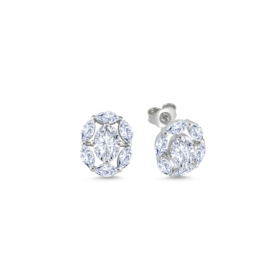 Gardenia Gümüş Küpe - CNG Jewels