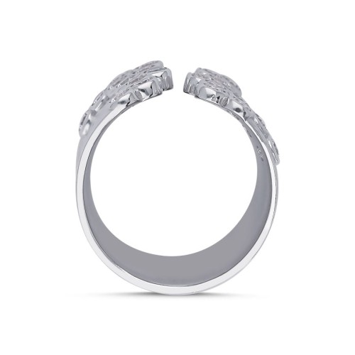 Glitter Stone Women's Silver Ring - 4