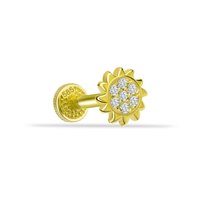 Sun Gold Tragus Earring - 1