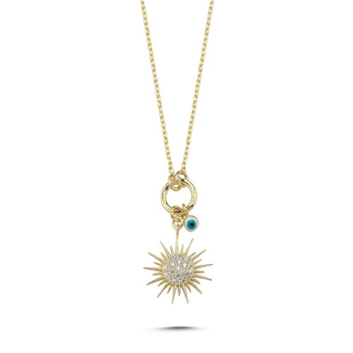 Sun Silver Women's Necklace - 1