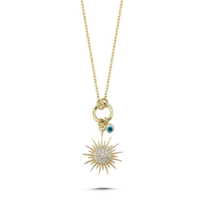 Sun Silver Women's Necklace - 1