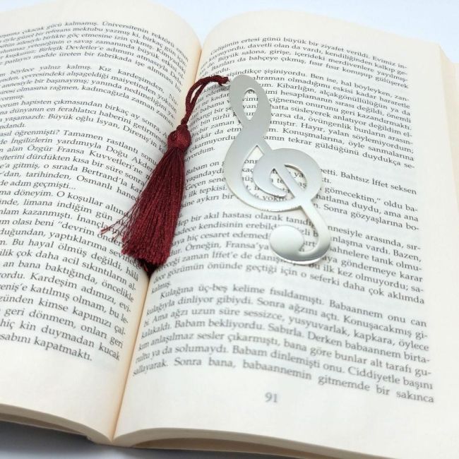 Sol Key Special Handmade Silver Bookmark - 3