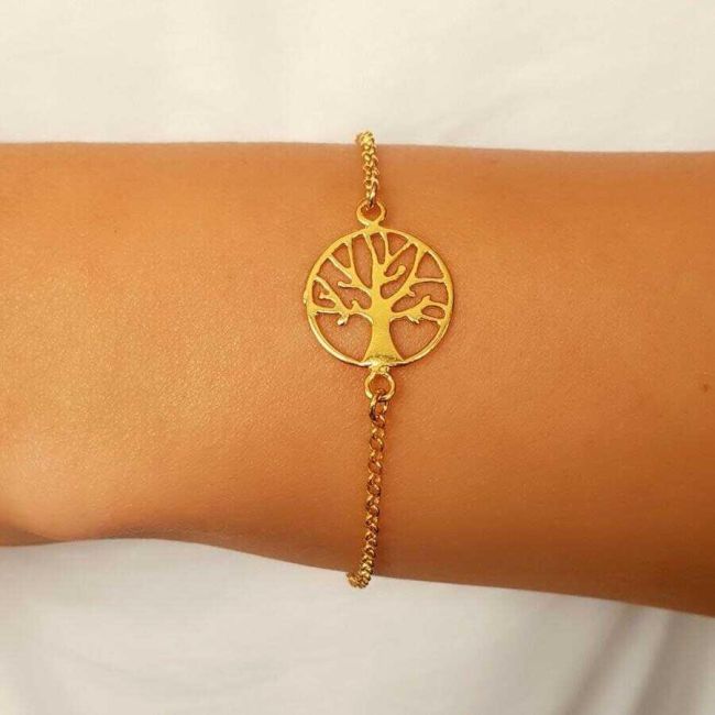Tree of Life Gold Women's Silver Bracelet - 1