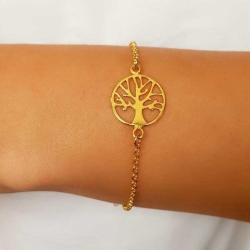 Tree of Life Gold Women's Silver Bracelet - 2