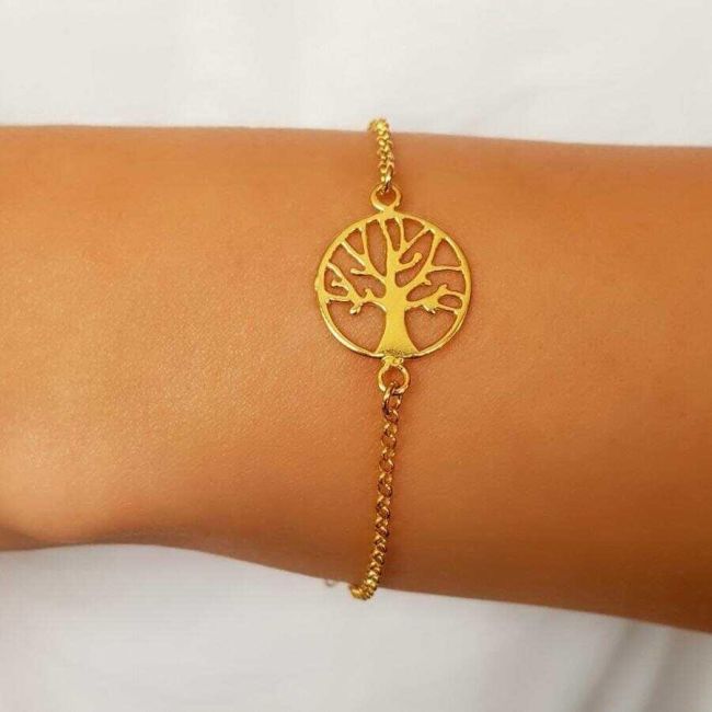 Tree of Life Gold Women's Silver Bracelet - 2