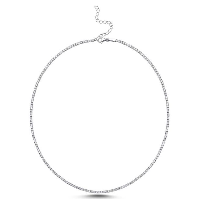 2mm Waterway Women's Silver Necklace - 1