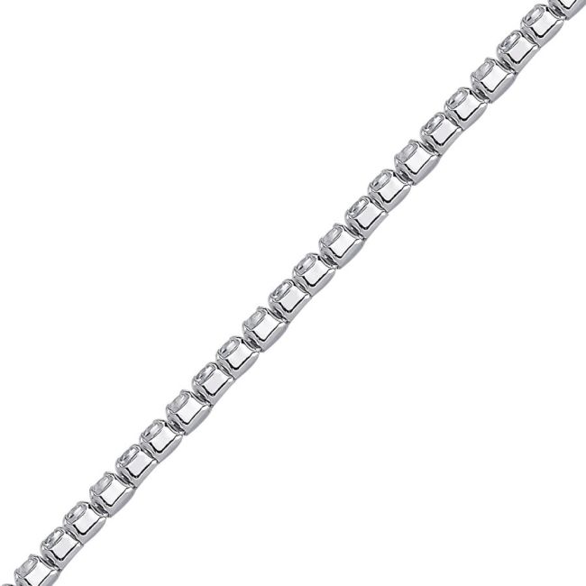 2mm Waterway Women's Silver Necklace - 3
