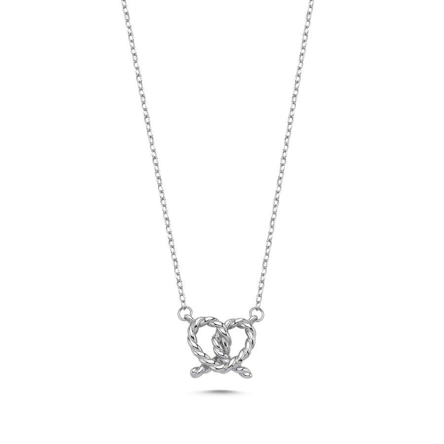 Kalp Düğümü Kadın Gümüş Kolye - CNG Jewels