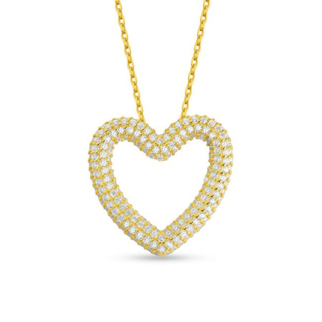 Heart Sofia Gold Silver Women's Necklace - 1