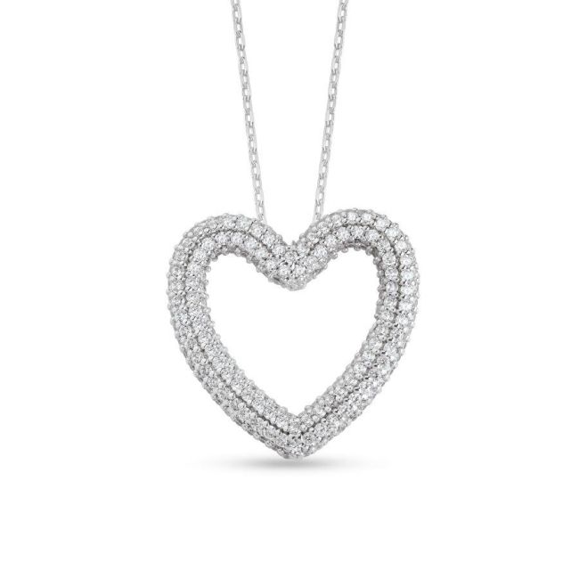 Heart Sofia Silver Women's Necklace - 1