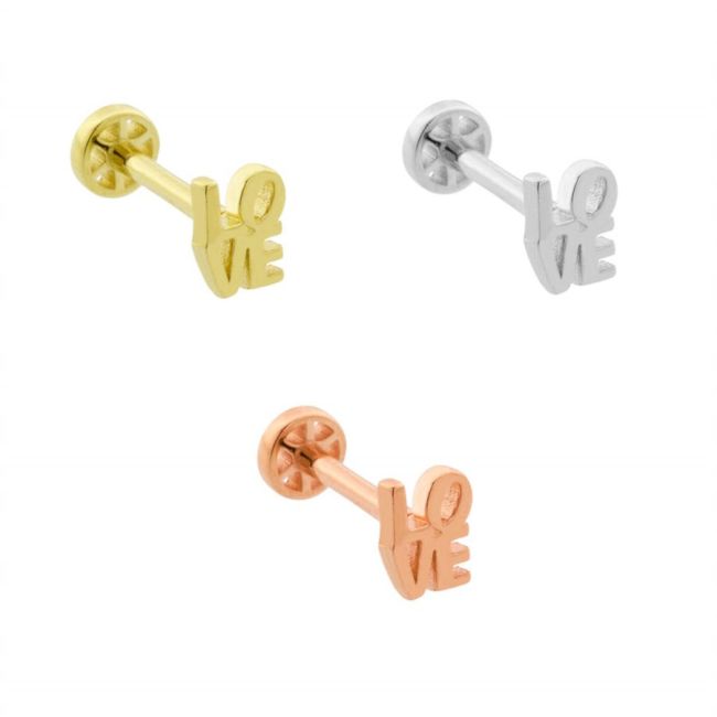 Love Altın Tragus Piercing - 2