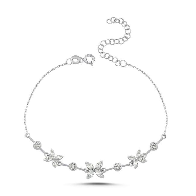 Marquise Roza Silver Women's Bracelet - 2