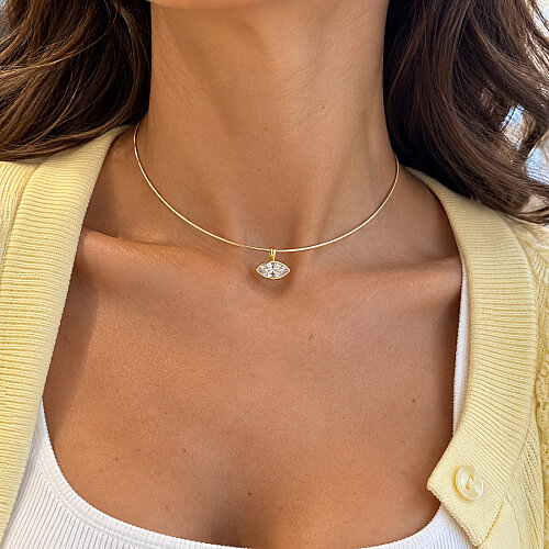 Markiz Tektaş Choker Gümüş Kolye - CNG Jewels (1)
