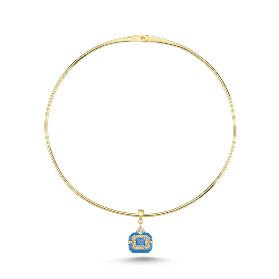 Mavi Oktagon Charm Tasma - CNG Jewels