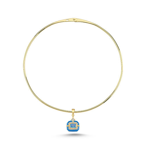 Mavi Oktagon Charm Tasma - CNG Jewels