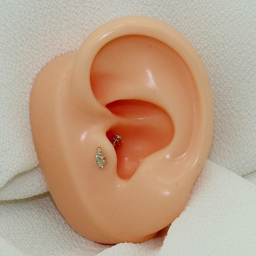 Mina Altın Tragus Piercing - Thumbnail