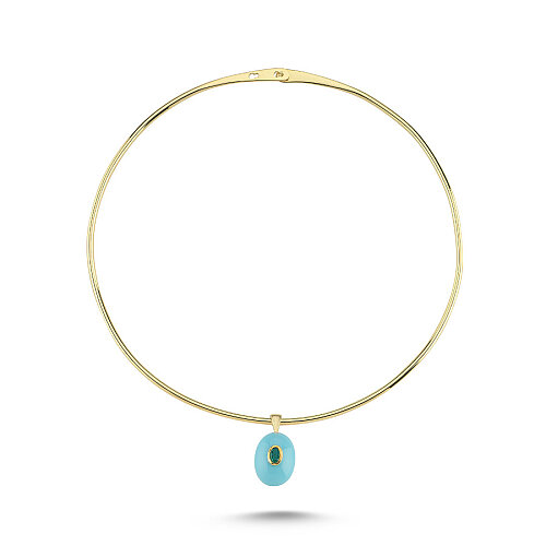Mini Yeşil Taşlı Turkuaz Tasma - CNG Jewels