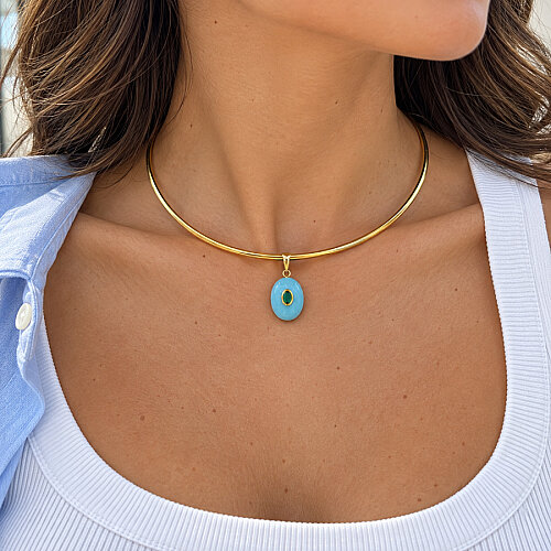 Mini Yeşil Taşlı Turkuaz Tasma - CNG Jewels (1)