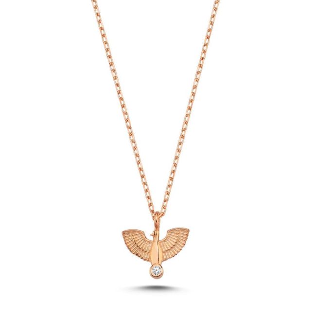 Minimal Phoenix Silver Women's Necklace - 1