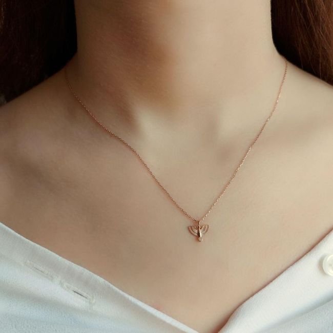 Minimal Phoenix Silver Women's Necklace - 2