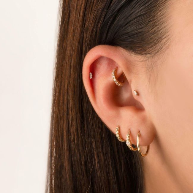 Minimal Due Gold Helix Piercing - 2