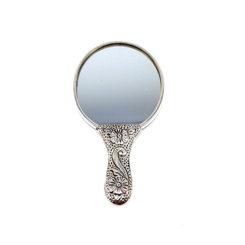 Multi Rose Small Silver Hand Mirror - Thumbnail