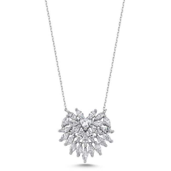 Nadia Heart Silver Women's Necklace - 1