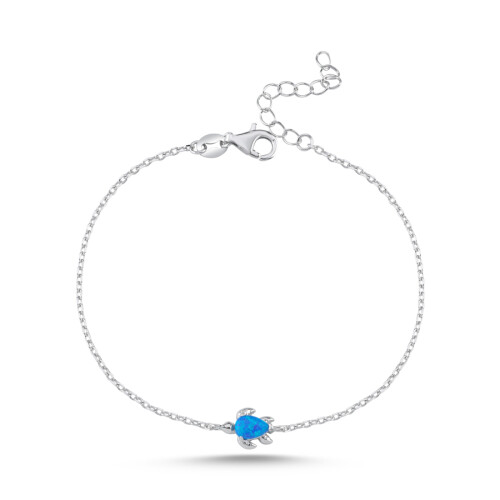 Opal Turtle Women's Silver Bracelet - 3