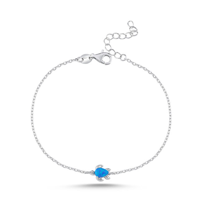 Opal Turtle Women's Silver Bracelet - 3