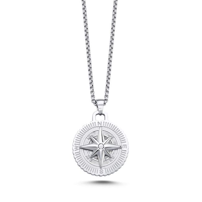 Pusula Men's Steel Necklace