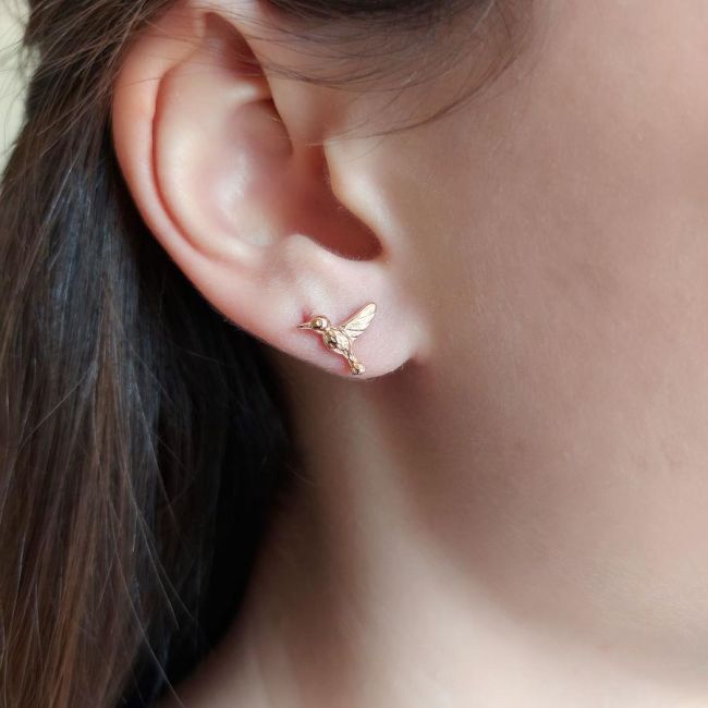 Sparrow Rose Silver Women's Earrings - 1