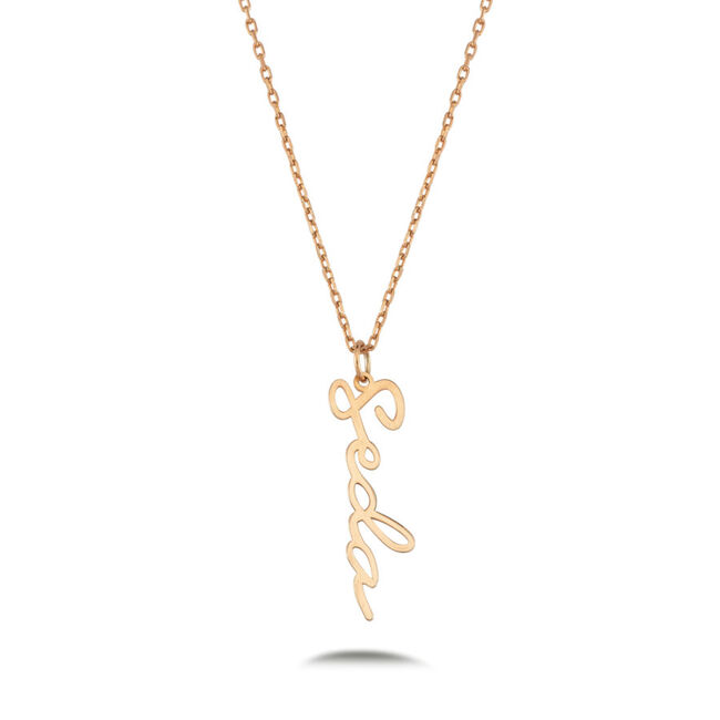 Silver Personalized Handwritten Name Necklace - 1