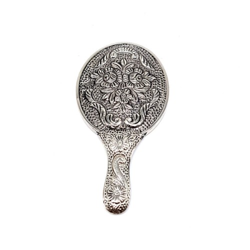 Rose Small Silver Hand Mirror - Thumbnail