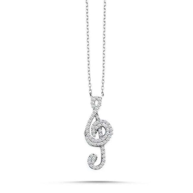 Sol Key Silver Women's Necklace - 1