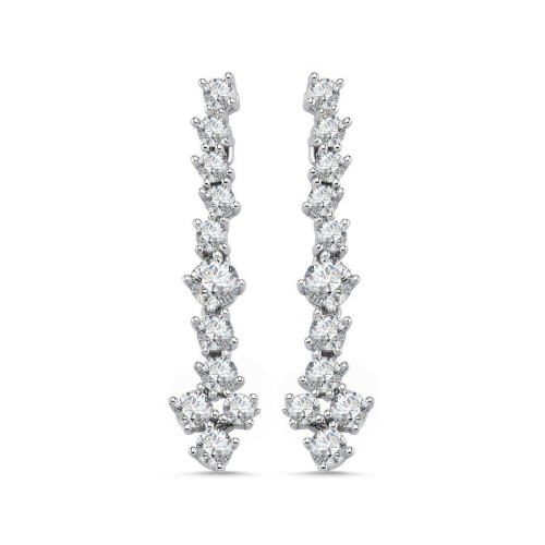 Waterway Light Seli Silver Evening Dress Earrings - CNG Jewels (1)