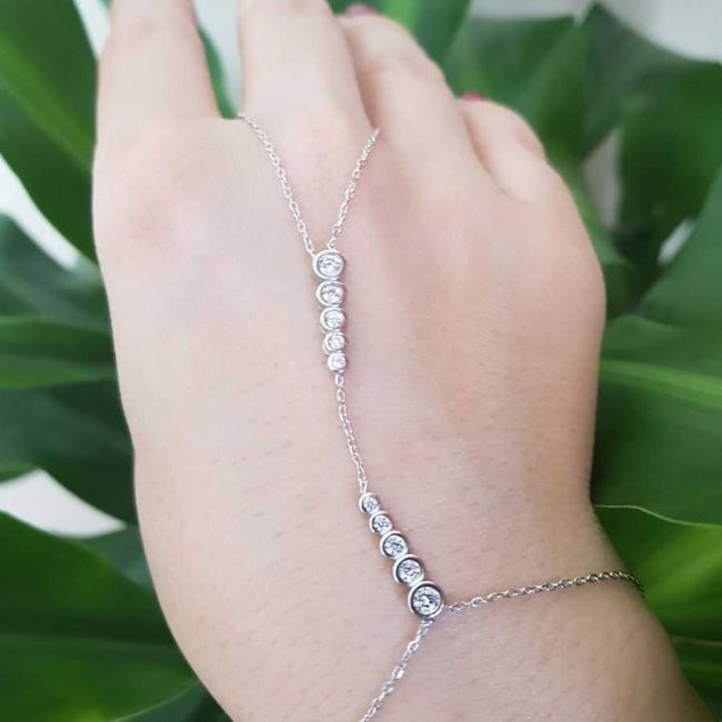 Silver Shahmaran Bracelet with Filtered Stones - 1