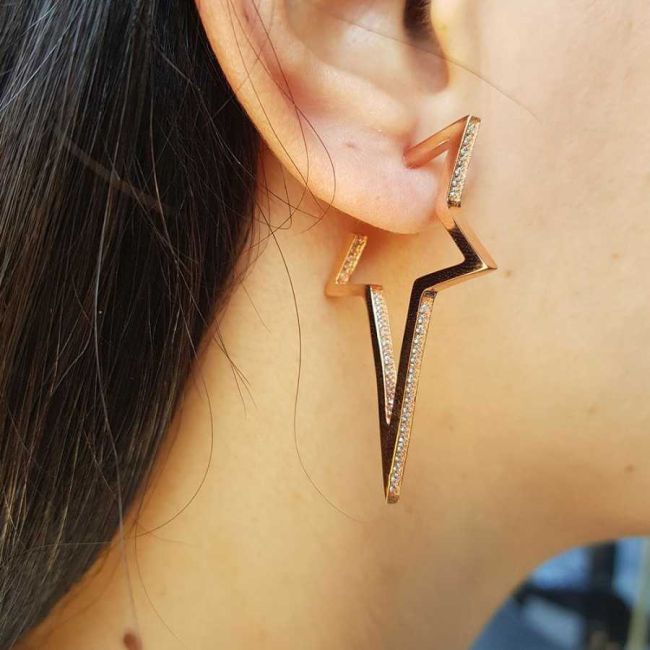 Stone Pole - North Star Silver Women's Earrings - 1