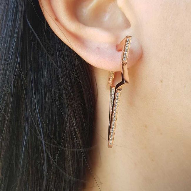 Stone Pole - North Star Silver Women's Earrings - 2