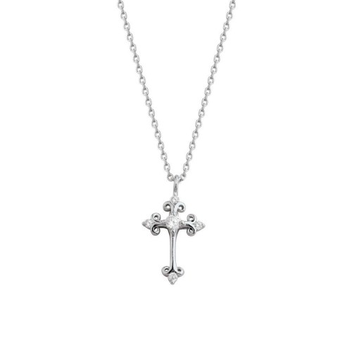 Orthodox Cross Silver Necklace for Women - CNG Jewels