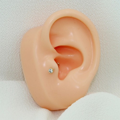 Tektaş Altın Tragus Piercing - Thumbnail