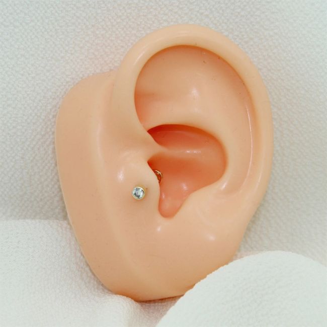 Tektaş Altın Tragus Piercing - 3