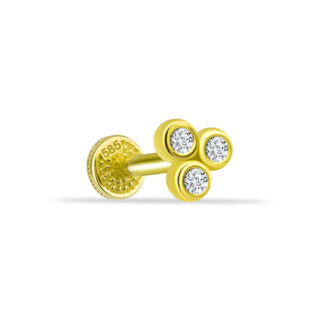 Tria Altın Tragus Piercing - 1