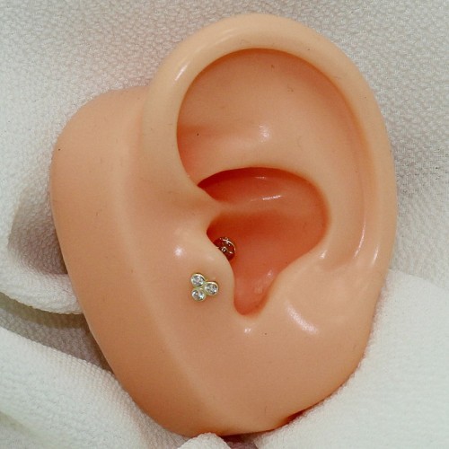 Tria Altın Tragus Piercing - Thumbnail