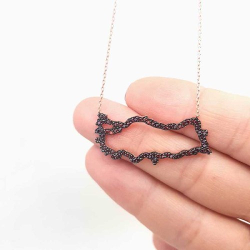 Republic of Türkiye Silver Women's Necklace - CNG Jewels (1)