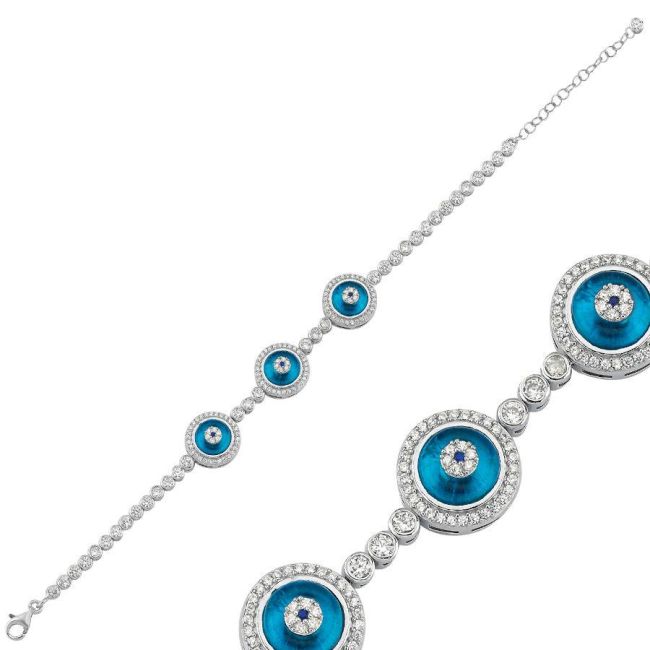 Triple Camgöz Silver Water Way Women's Bracelet