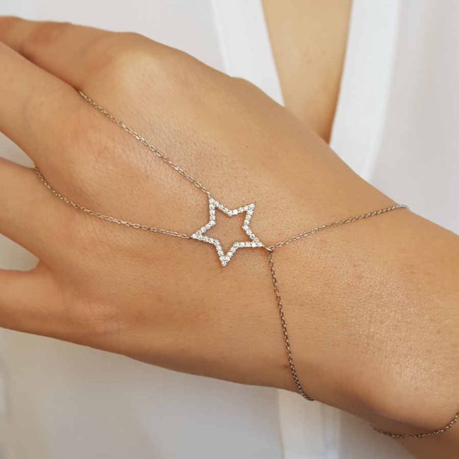 Star Silver Shahmaran Bracelet - 2