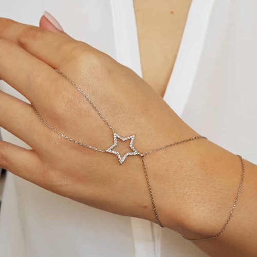 Star Silver Shahmaran Bracelet - 3