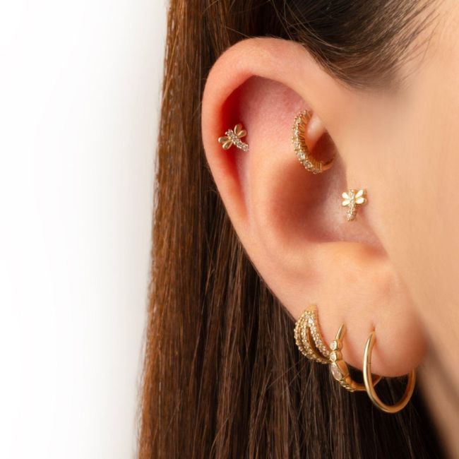 Dragonfly Gold Helix Piercing - 2